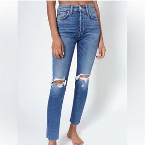 Re/Done 90’s high rise ankle crop jeans